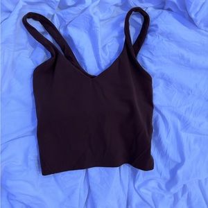 Lululemon brown align tank in a size 0 that has been worn twice